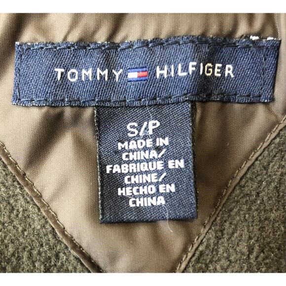 Tommy Hilfiger Puffer Vest Women Petite S Brown Down Feather Fill Jacket Pocket - Picture 3 of 11